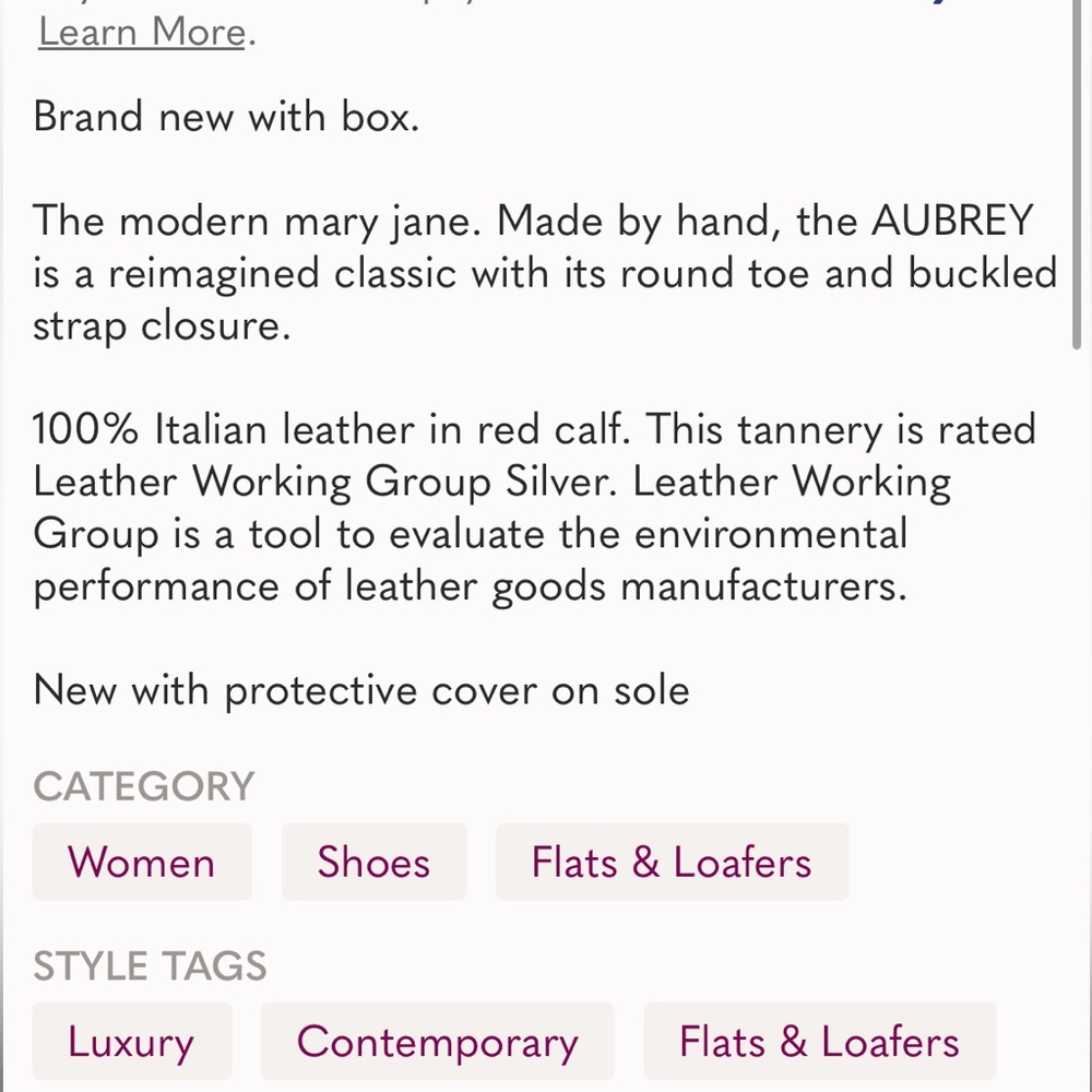 NEW FREDA SALVADOR women's aubrey mary jane flat in red calf NWT - Picture 9 of 9